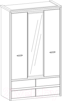 Шкаф Anrex Jazz 3DG4S Z