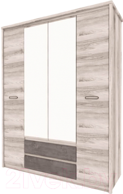 Шкаф Anrex Jazz 4DG2S Z - фото