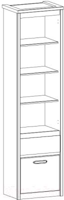 Стеллаж Anrex Jazz 1D1S