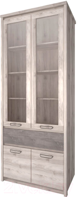 Шкаф с витриной Anrex Jazz 2V2D1S - фото