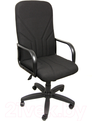 Кресло офисное Деловая обстановка Менеджер Эконом (В-14/черный) - фото