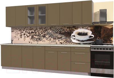 Готовая кухня Интерлиния Мила Пластик 3.0 Б - фото