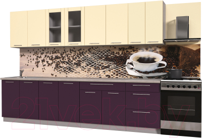 Готовая кухня Интерлиния Мила Пластик 3.0 Б - фото