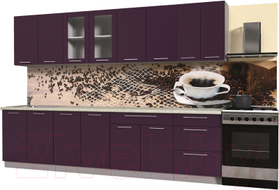 Готовая кухня Интерлиния Мила Пластик 3.0 Б - фото
