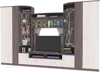 Стенка Астрид Мебель Палермо-1 / ЦРК.ПЛР.01 - фото