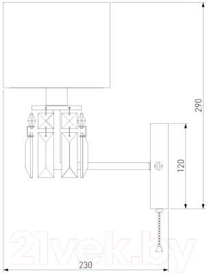 Бра Евросвет Zaffiro 10099/1