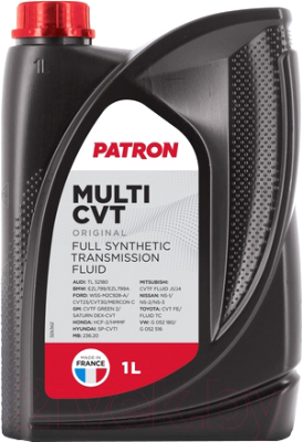 Трансмиссионное масло Patron Original Multi CVT - фото