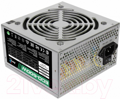 Блок питания для компьютера AeroCool ECO-600W - фото