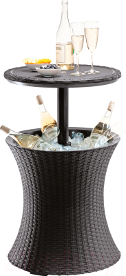 Стол коктейльный Keter Cool Bar Rattan / 230902 - фото