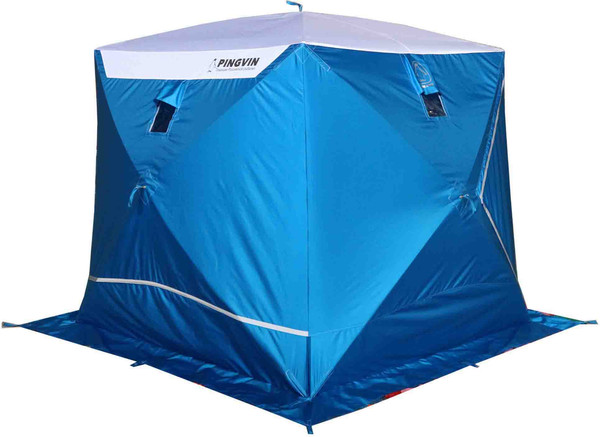 Палатка Пингвин Shelters Призма Премиум Strong (белый/синий) - фото