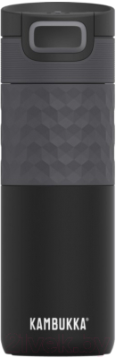 Термокружка Kambukka Etna Grip Black Steel / 11-01010 - фото