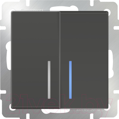 Выключатель Werkel WL07-SW-2G-LED / a035910 - фото