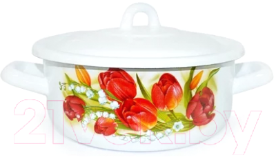 Кастрюля Лысьвенские эмали Ласковый май С-16072/4 Э - фото