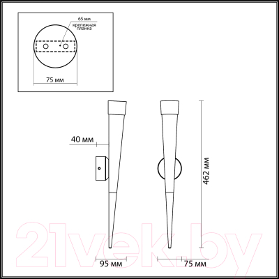 Бра Odeon Light Vivat 3891/7WG