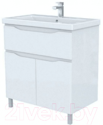 Тумба под умывальник АВН Латтэ 80 / 41.39 (1) - фото