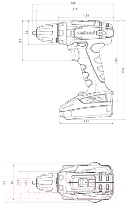 Профессиональная дрель-шуруповерт Metabo BS 14.4