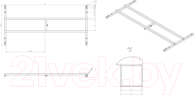Каркас Eurolux 150x70 / E5015070043