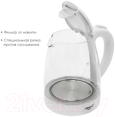Электрочайник Atlanta АТН-2470 (белый)