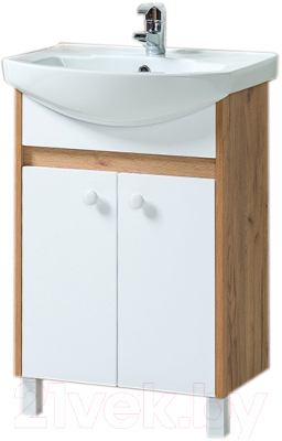 Тумба под умывальник Акваль Ирис 60 / ИРИС.60.00.00.N - фото
