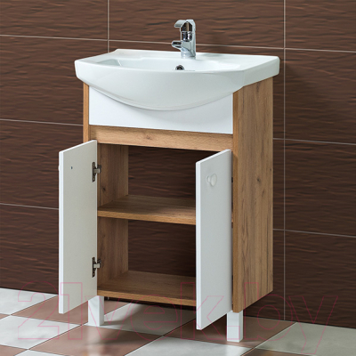 Тумба под умывальник Акваль Ирис 60 / ИРИС.60.00.00.N