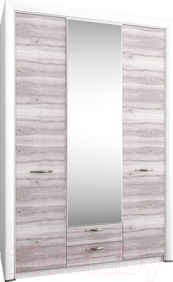 Шкаф Anrex Olivia 3D2S Z (вудлайн кремовый/дуб аскона) - фото