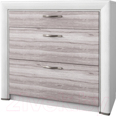 Комод Anrex Olivia 3S (вудлайн кремовый/дуб анкона) - фото