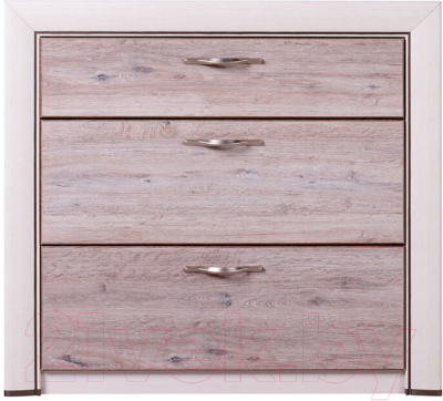 Комод Anrex Olivia 3S (вудлайн кремовый/дуб анкона)