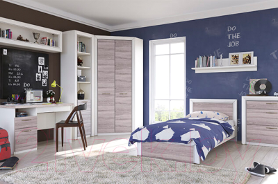 Комод Anrex Olivia 3S (вудлайн кремовый/дуб анкона)