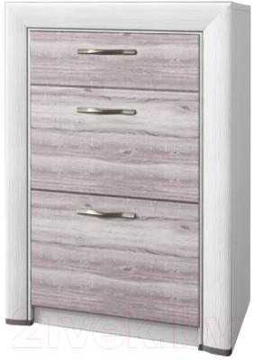 Комод Anrex Olivia 3S/56 (вудлайн кремовый/дуб анкона) - фото