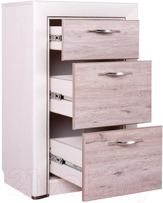 Комод Anrex Olivia 3S/56 (вудлайн кремовый/дуб анкона)