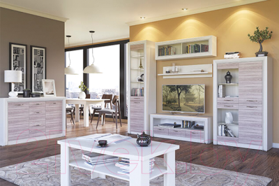 Тумба Anrex Olivia 2D3S (вудлайн кремовый/дуб анкона)