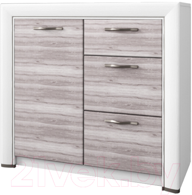 Тумба Anrex Olivia 1D3S (вудлайн кремовый/дуб анкона) - фото