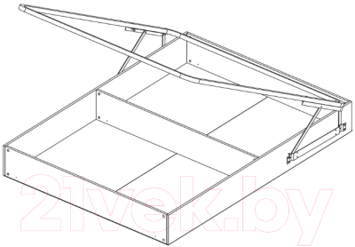 Двуспальная кровать Anrex Olivia 160 с ПМ
