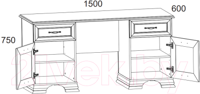 Письменный стол Anrex Tiffany