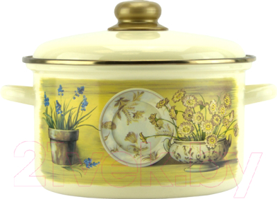 Кастрюля Эмаль Кантри-Д 21-Б1614/6 - фото