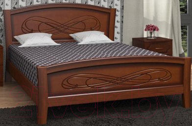 Двуспальная кровать Bravo Мебель Карина 16 160x200