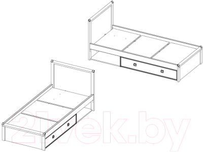 Односпальная кровать Anrex Magellan 90