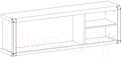 Полка-ячейка Anrex Magellan 3N (сосна винтаж)