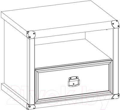 Прикроватная тумба Anrex Magellan 1S (сосна винтаж)