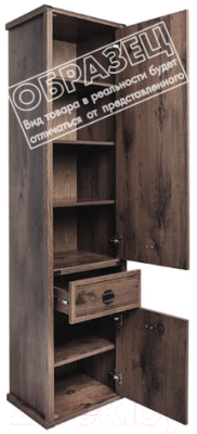 Шкаф-пенал Anrex Magellan 2D1S (сосна винтаж)
