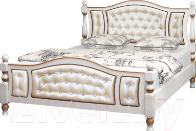 Двуспальная кровать Bravo Мебель Жасмин 160x200 - фото