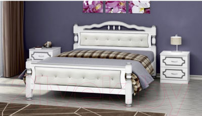 Двуспальная кровать Bravo Мебель Карина 11 160x200