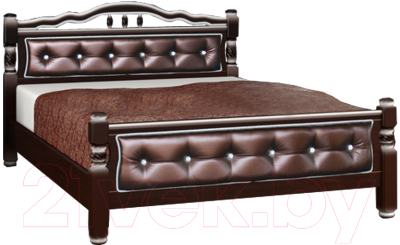 Полуторная кровать Bravo Мебель Карина 11 140x200 - фото
