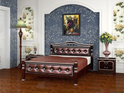 Двуспальная кровать Bravo Мебель Карина 11 160x200