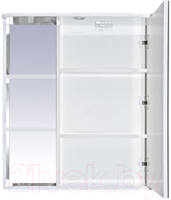 Шкаф с зеркалом для ванной Misty Венера 60 / П-Внр04060-01СвП