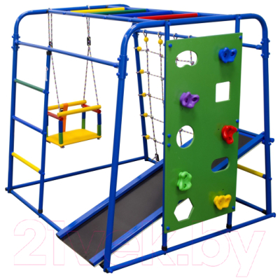 Детский спортивный комплекс Формула здоровья Start Baby 2 Плюс (синий/радуга) - фото