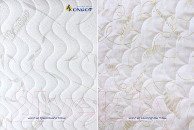 Наматрасник ортопедический Kondor Fiber 4 стеганый 120x200