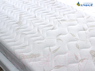 Наматрасник ортопедический Kondor Memory 3 стеганый 80x200