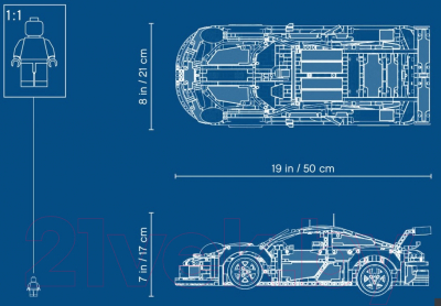 Конструктор Lego Technic Porsche 911 RSR 42096