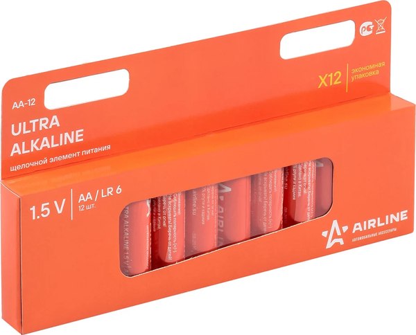 Комплект батареек Airline LR6/AA / AA-12